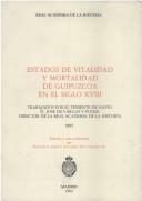Cover of: Estados de vitalidad y mortalidad de Guipúzcoa en el siglo XVIII by José Vargas Ponce