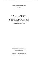 Cover of: Taklagsöl ; Syndabocken by August Strindberg