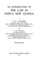 Cover of: An introduction to the law in Papua New Guinea by Donald R. C. Chalmers