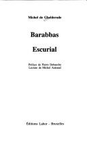 Cover of: Barabbas ; Escurial