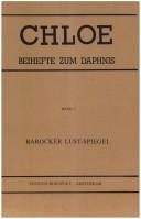 Cover of: Barocker Lust-Spiegel: Studien zur Literatur des Barock : Festschrift für Blake Lee Spahr