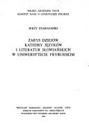 Cover of: Zarys dziejów Katedry Języków i Literatur Słowiańskich w Uniwersytecie Fryburskim