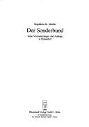 Cover of: Der Sonderbund by Magdalena M. Moeller