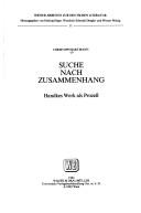 Cover of: Suche nach Zusammenhang: Handkes Werk als Prozess
