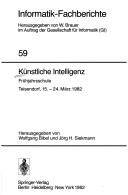 Cover of: Künstliche Intelligenz by herausgegeben von Wolfgang Bibel und Jörg H. Siekmann.