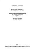 Cover of: Hodoeporica: Studien zur neulateinischen Reisedichtung des deutschen Kulturraums im 16. Jahrhundert