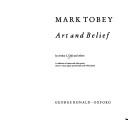 Cover of: Mark Tobey, art and belief