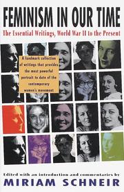Cover of: Feminism in Our Time by Miriam Schneir