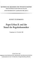 Cover of: Papst Urban II. und der Stand der Regularkanoniker