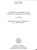 Cover of: The historical relationships of the languages of Central Maluku, Indonesia