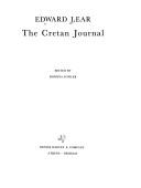 The Cretan journal by Edward Lear
