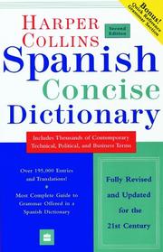 Cover of: Collins Spanish Concise Dictionary, 2e (HarperCollins Concise Dictionaries) | HarperCollins