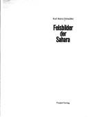 Cover of: Felsbilder der Sahara by Karl Heinz Striedter