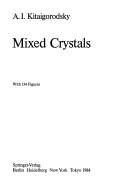 Cover of: Mixed crystals