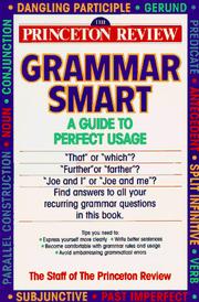 Cover of: Grammar smart: a guide to perfect usage