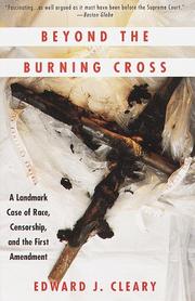 Cover of: Beyond the Burning Cross: A Landmark Case of Race, Censorship, and the First Amendment