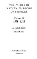 Cover of: The papers of Nathaniel Bacon of Stiffkey.