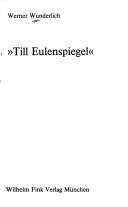Cover of: "Till Eulenspiegel"