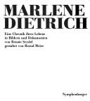 Cover of: Marlene Dietrich by von Renate Seydel ; gestaltet von Bernd Meier.