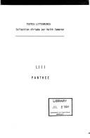 Cover of: Panthée by Hardy, Alexandre