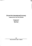 Cover of: Oil and the international economy | Georg Koopmann