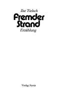 Cover of: Fremder Strand by Ilse Tielsch