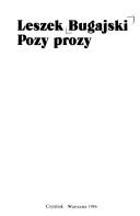 Cover of: Pozy prozy