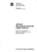 Cover of: Bellorum civilium liber tertius