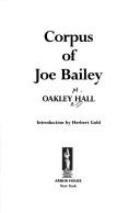 Cover of: Corpus of Joe Bailey