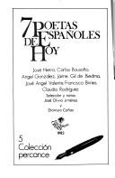 Cover of: 7 poetas españoles de hoy by José Hierro ... [et al.] ; selección y notas, José Olivio Jiménez y Dionisio Cañas.