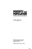 Cover of: Poverty and population by Gerry Rodgers