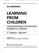 Cover of: Learning from children by Ed Labinowicz
