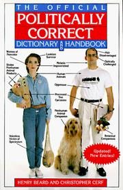 Cover of: The Official Politically Correct Dictionary and Handbook by Jean Little, Christopher Cerf