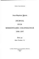 Cover of: Journal d'un missionnaire-colonisateur, 1890-1897