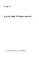 Cover of: Geschichte Niederösterreichs by Karl Gutkas