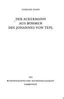 Cover of: Der Ackermann aus Böhmen des Johannes von Tepl