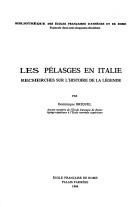 Cover of: Les Pélasges en Italie: recherches sur l'histoire de la légende
