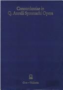 Cover of: Concordantiae in Q. Aurelii Symmachi opera =: A concordance to Symmachus