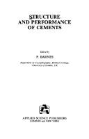 Cover of: Structure and performance of cements by edited by P. Barnes.