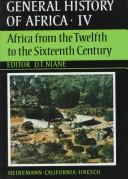 Cover of: Africa from the twelfth to the sixteenth century