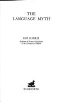 Cover of: The language myth by Roy Harris