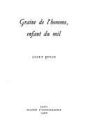 Cover of: Graine de l'homme, enfant du mil