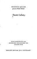 Fausts Leben by Friedrich Müller