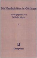 Cover of: Die Handschriften in Göttingen