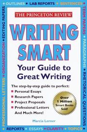 Cover of: Writing smart: your guide to great writing