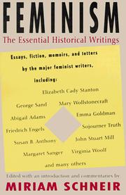 Cover of: Feminism: the essential historical writings
