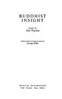 Cover of: Buddhist insight: essays