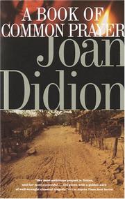 Cover of: A book of common prayer by Joan Didion