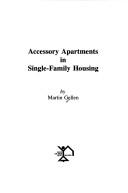 Cover of: Accessory apartments in single-family housing by Martin Gellen