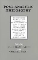 Cover of: Post-analytic philosophy by edited by John Rajchman and Cornel West.